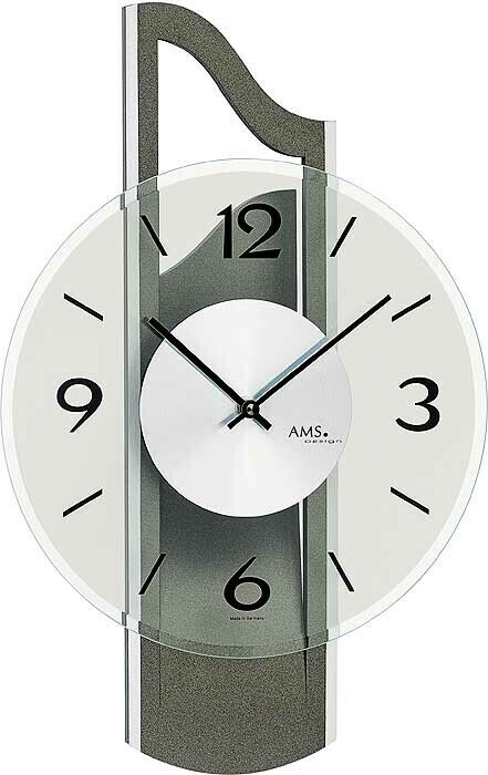 Horloge murale en bois anthracite