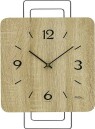 Horloge murale carr&eacute;e en bois de Sonoma support m&eacute;tal