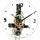 Horloge comtoise moderne squelette noire