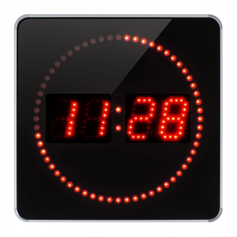 Horloge Réveil LED Musicale et Ronde en Plastique • Ma Petite Horlogerie