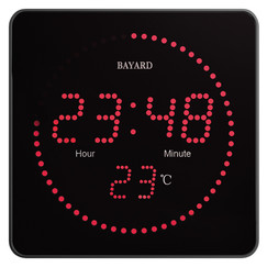 Horloge à calendrier à LED sur secteur affichage de la température