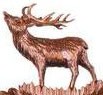 cerf sculpt&eacute;