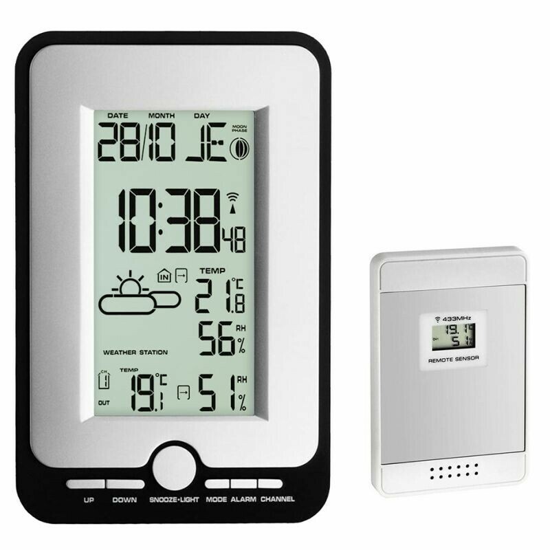 Thermo-hygromètre numérique pour la maison, station météo