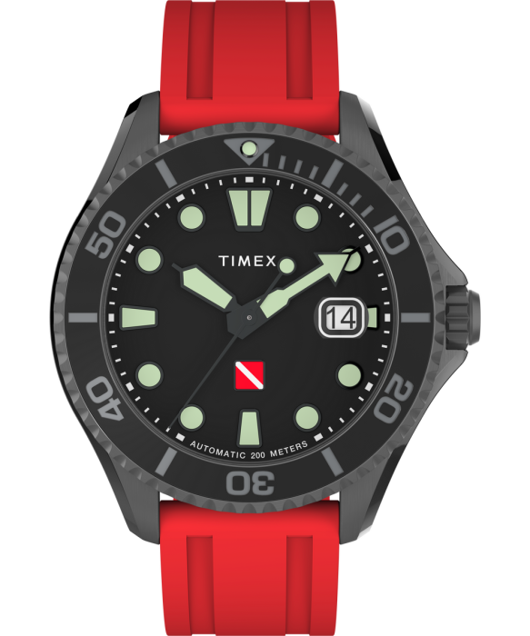 Montre TIMEX homme Collection Diver 44 mm rouge