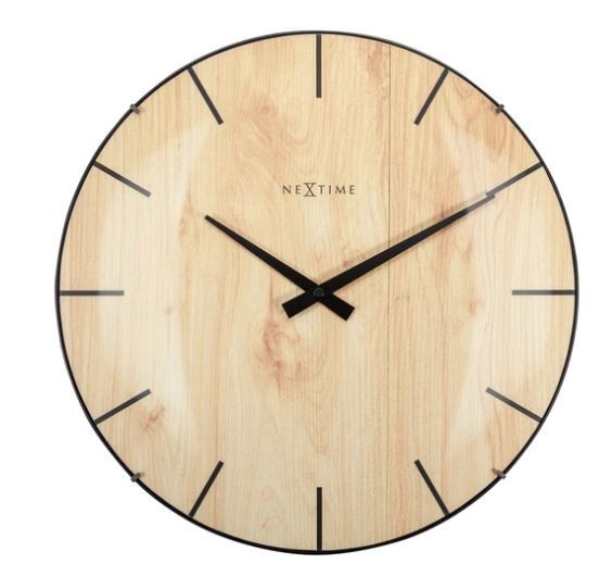 Horloge murale lumineuse simple en bois 30cm horloge silencieuse panneau de  fibres de bois moyen personnalité